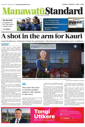 Cover of Manawatu Standard