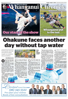Cover of Whanganui Chronicle