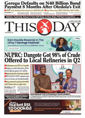 Cover of THISDAY