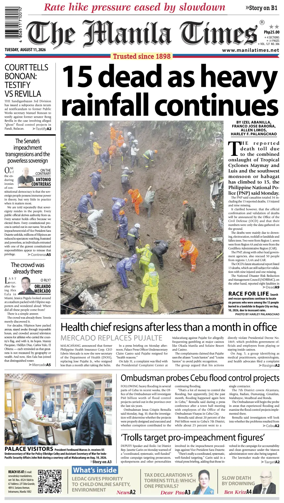 Cover of The Manila Times