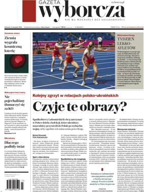 Cover of Gazeta Wyborcza Stoleczna
