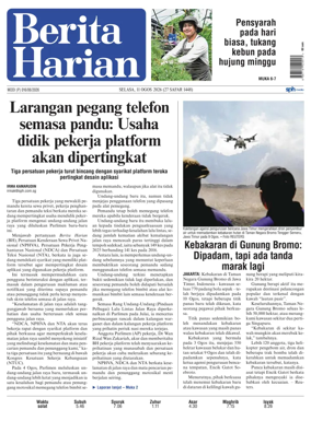 Cover of Berita Harian