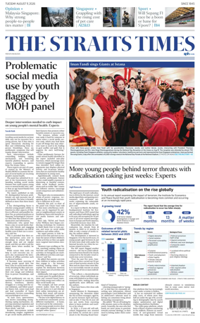 Cover of The Straits Times