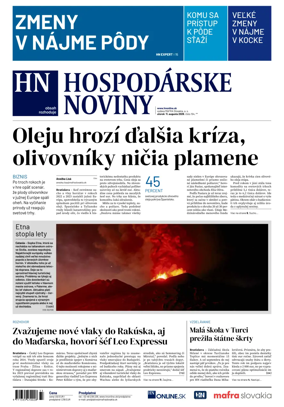 Cover of Hospodarske noviny