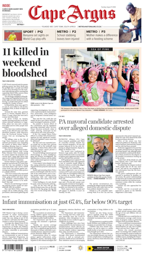 Cover of Cape Argus (PM Edition)