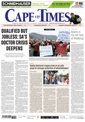 Cover of Cape Times