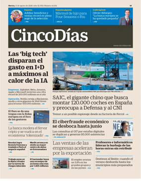 Cover of Cinco Dias