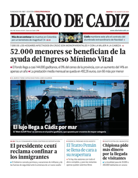 Cover of Diario de Cadiz