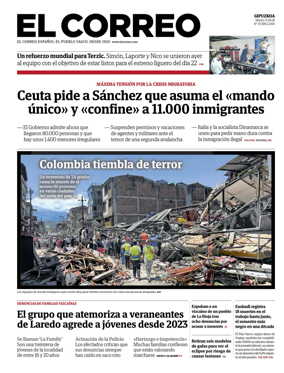 Cover of El Correo (Gipuzkoa)