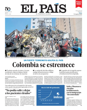 Cover of EL PAIS primera edicion