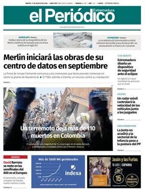 Cover of El Periodico Extremadura