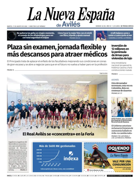 Cover of La Nueva Espana (Aviles)