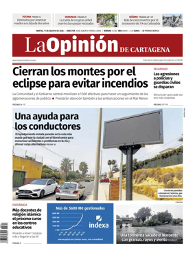 Cover of La Opinion de Murcia (Cartagena)