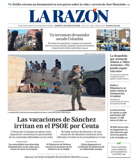 Cover of La Razon (Cataluna)
