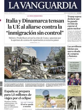 Cover of La Vanguardia (1st Edition)