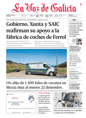 Cover of La Voz de Galicia (Carballo)