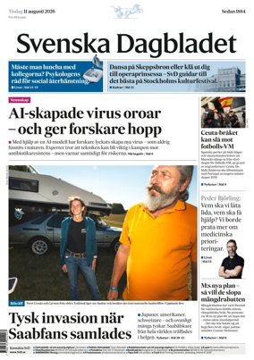 Cover of Svenska Dagbladet
