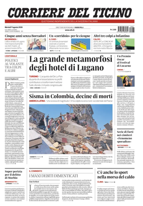 Cover of Corriere del Ticino