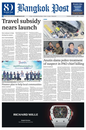 Cover of Bangkok Post