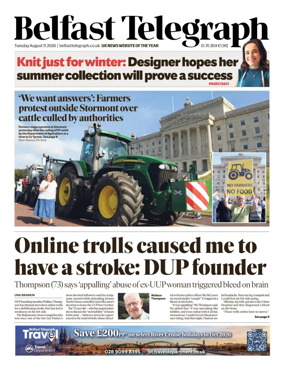 Cover of Belfast Telegraph