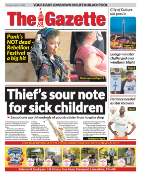 Cover of Blackpool Gazette