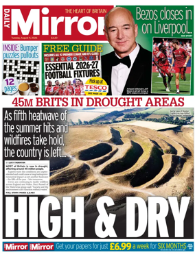 Cover of Daily Mirror
