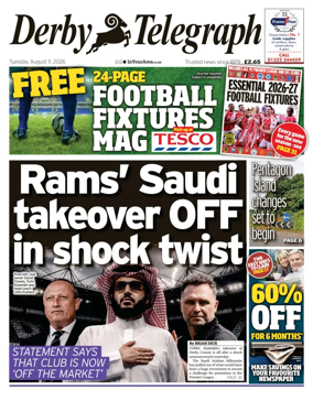 Cover of Derby Telegraph