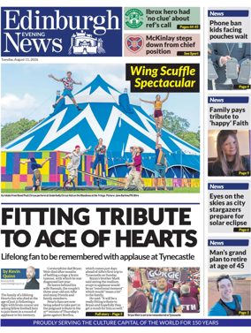 Cover of Edinburgh Evening News
