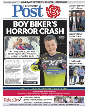 Cover of Lancashire Evening Post