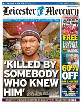 Cover of Leicester Mercury
