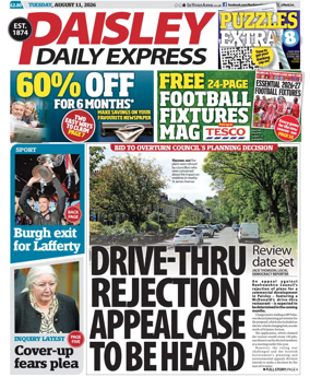 Cover of Paisley Daily Express