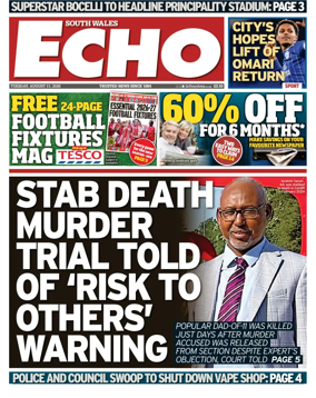 Cover of South Wales Echo