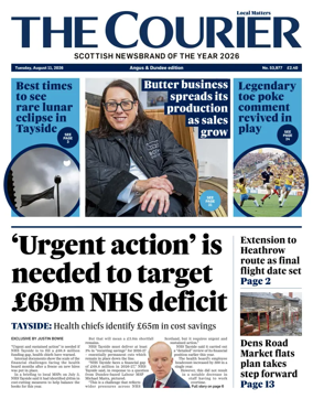 Cover of The Courier & Advertiser (Angus and Dundee)