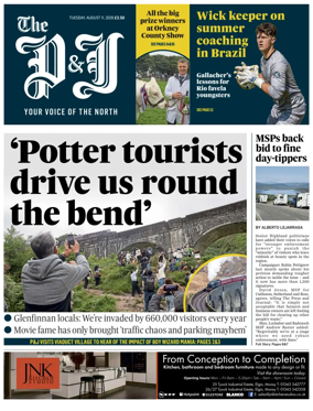 Cover of The Press and Journal (Inverness Highlands and Islands)
