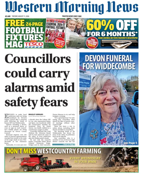 Cover of Western Morning News