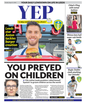 Cover of Yorkshire Evening Post