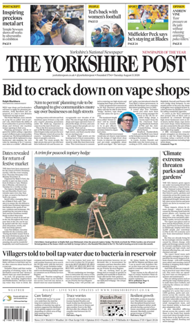 Cover of Yorkshire Post