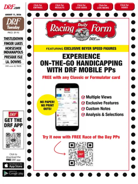 Cover of Daily Racing Form National Digital Edition