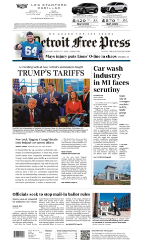 Cover of Detroit Free Press