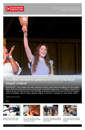 Cover of East Idaho News