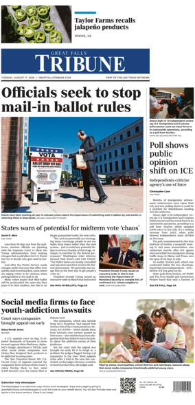 Cover of Great Falls Tribune