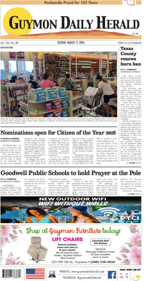 Cover of Guymon Daily Herald