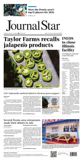 Cover of Journal Star (Peoria)