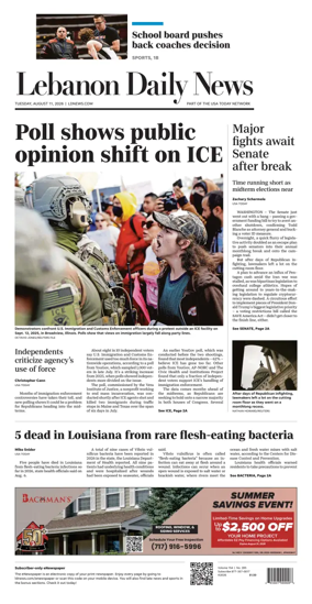 Cover of Lebanon Daily News