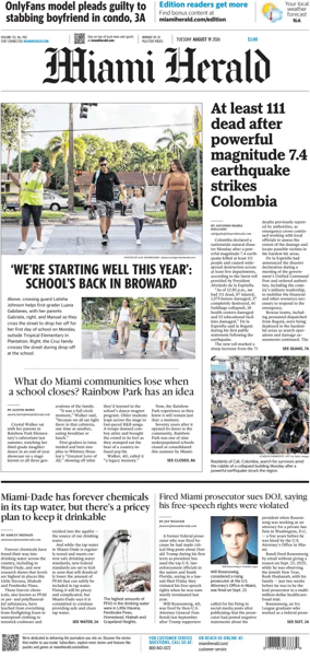 Cover of Miami Herald