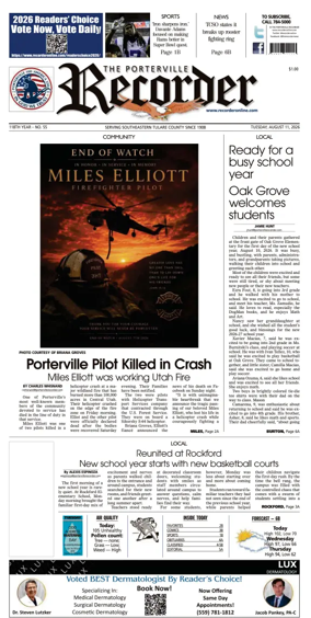 Cover of Porterville Recorder