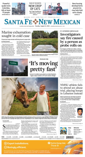 Cover of Santa Fe New Mexican