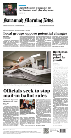 Cover of Savannah Morning News