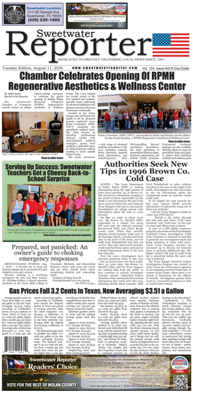 Cover of Sweetwater Reporter