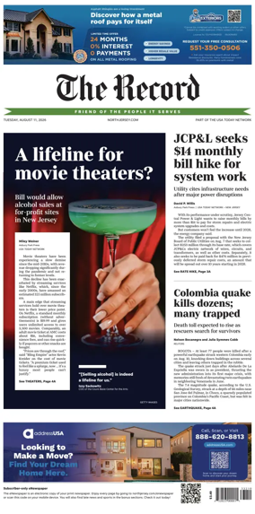 Cover of The Bergen Record